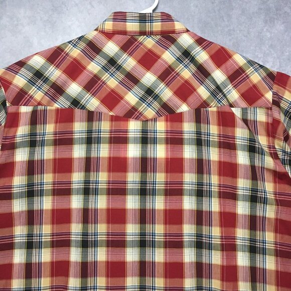 Plains Mens Western Pearl Snap Shirt size 2XL Long Sleeve Button Up BIG MAN - Picture 5 of 11